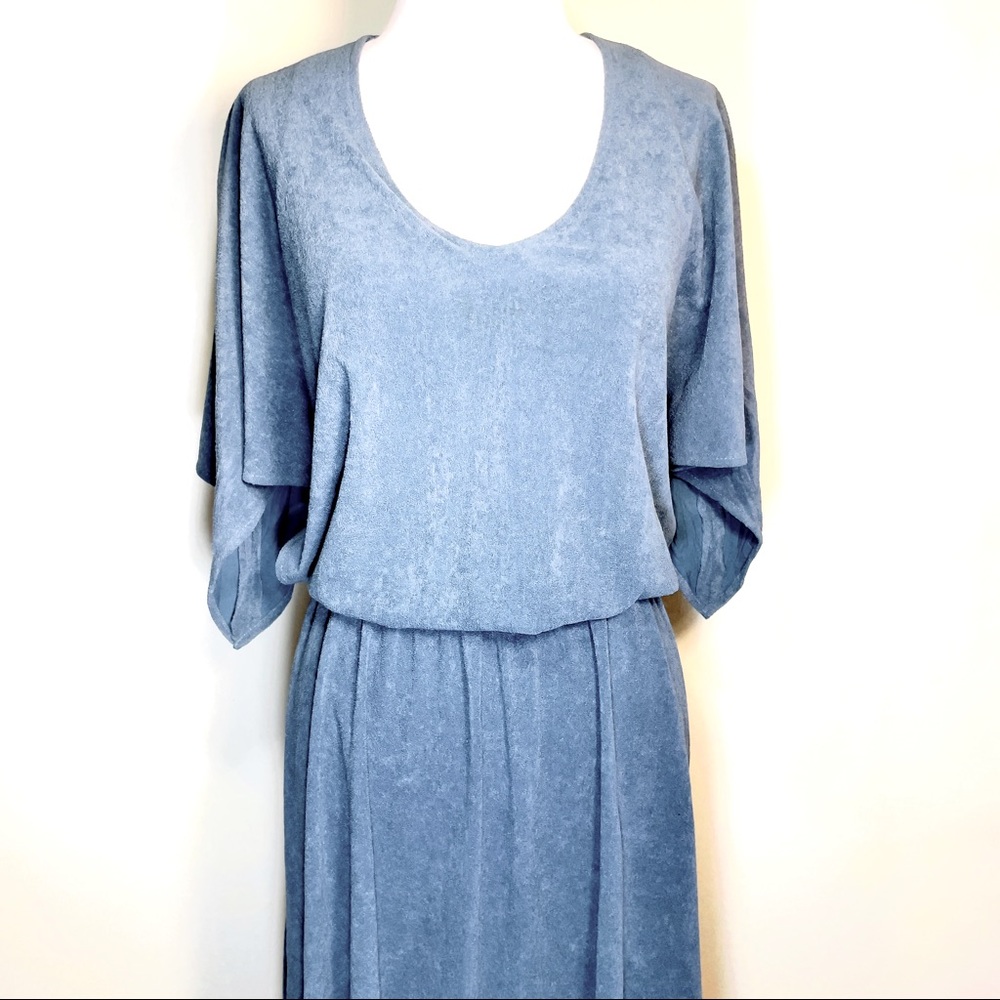 Vintage grayish blue maxi dress